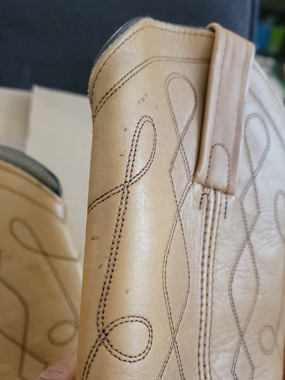 Vuntsge Frye Tan Leather Western Boots - Picture 5 of 6
